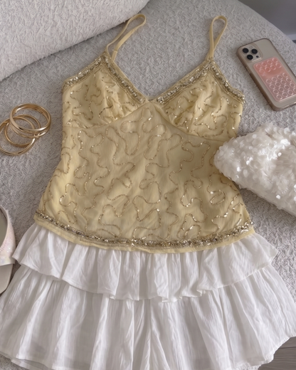 All That Glitters in Butter Yellow