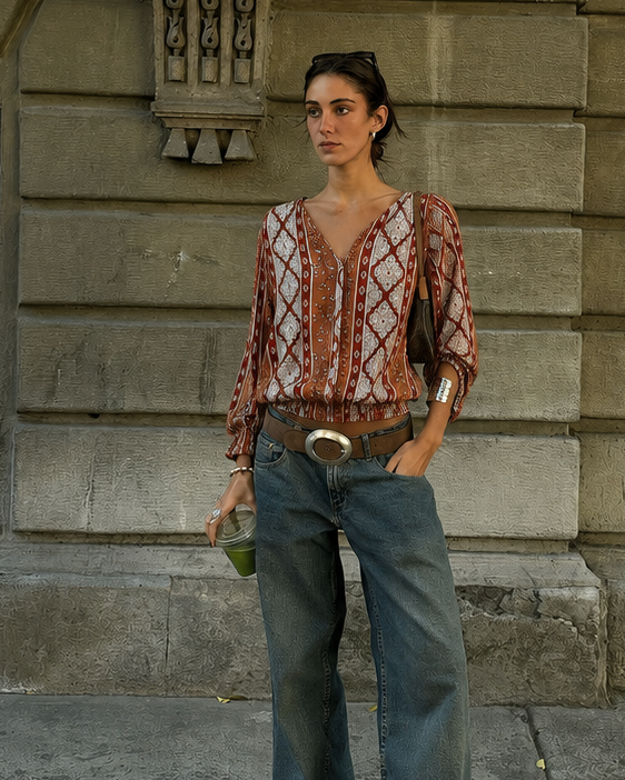 Sahara Sunset Top
 (Free size)