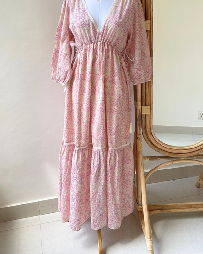 Peach Whirl Dress