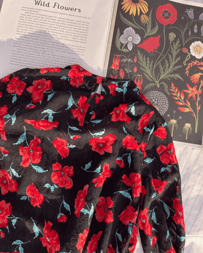 Crimson Bloom Dress