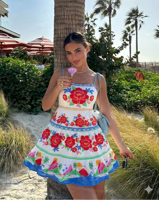 Fiesta Flora Dress(XS,S,M & L)