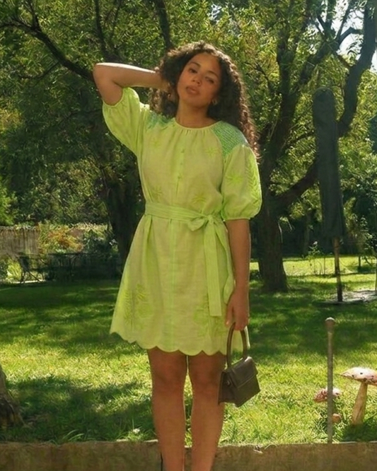 Lime Whisper Dress (L)