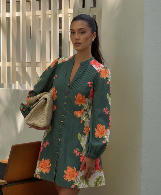 Autumn Bloom Dress (XS)