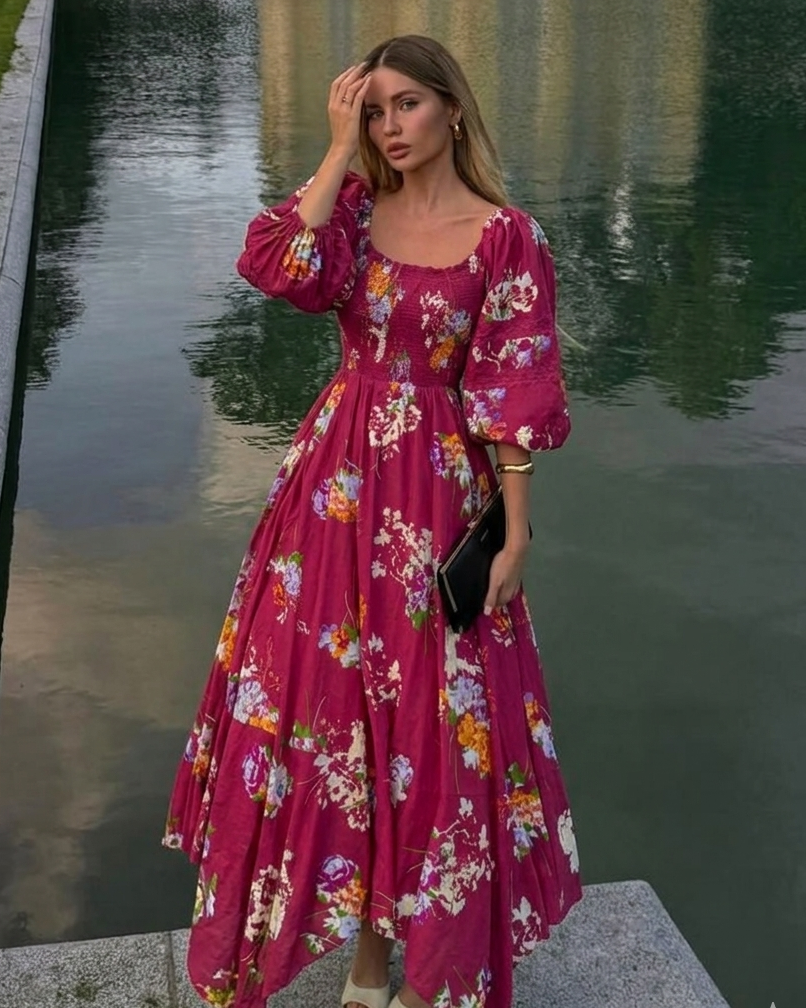 Wild Plum Dress (S & M )