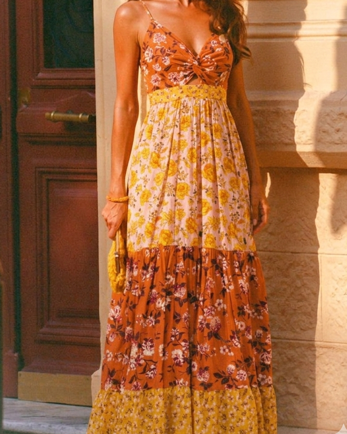Amber Bouquet Dress (S & M )