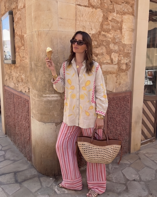 Golden Bloom Shirt (oversized)