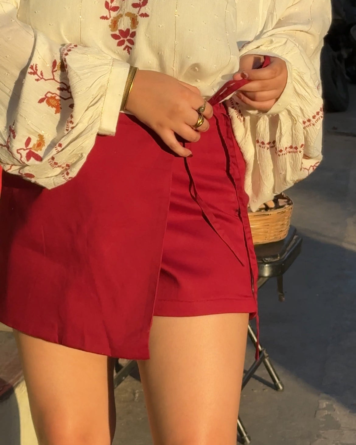 Cherry Cola in Skorts