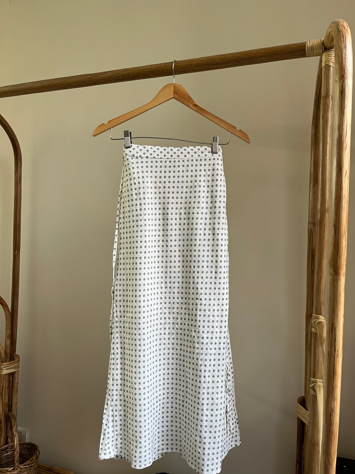 Green Polka Dot Skirt
