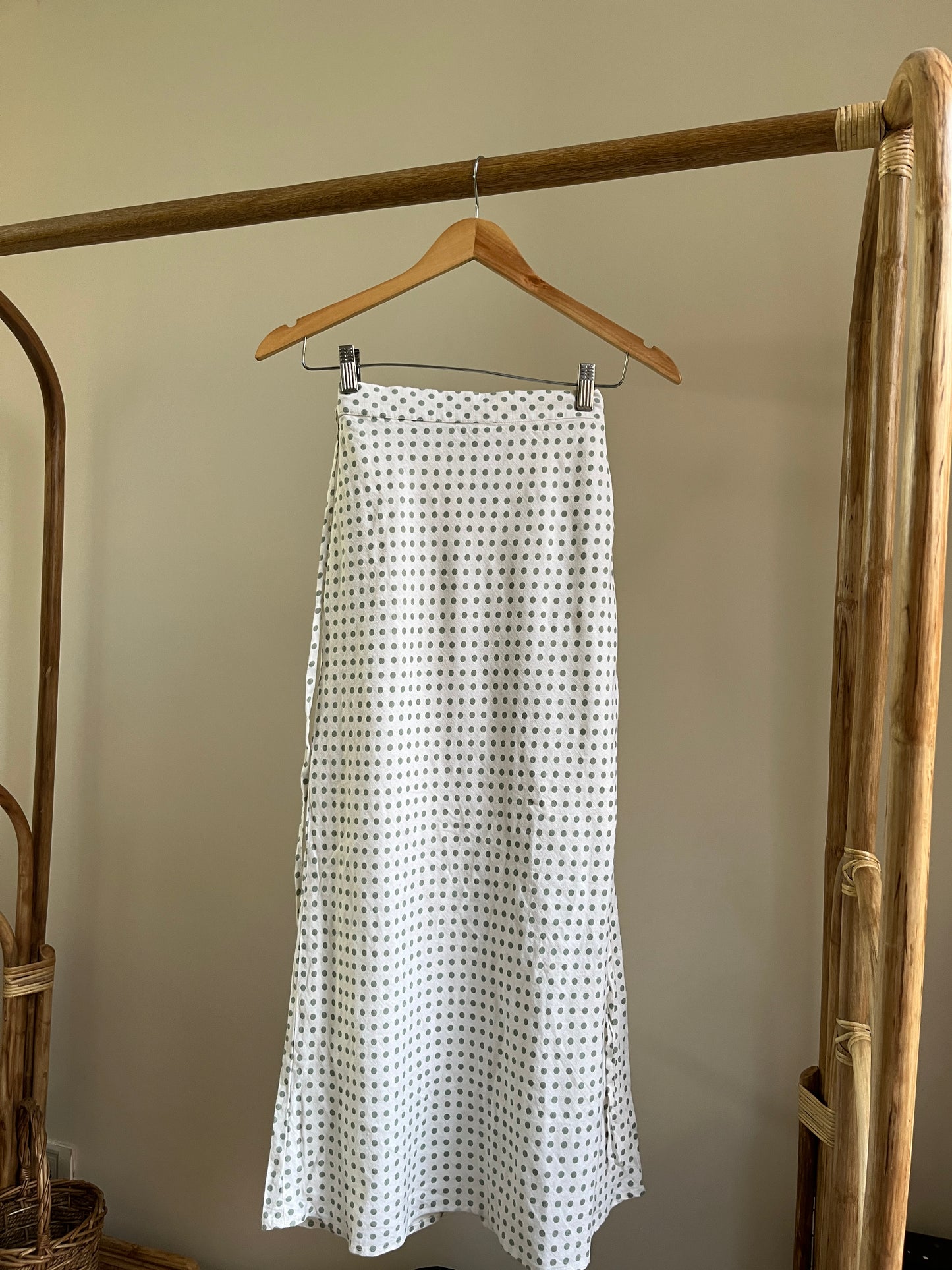 Green Polka Dot Skirt