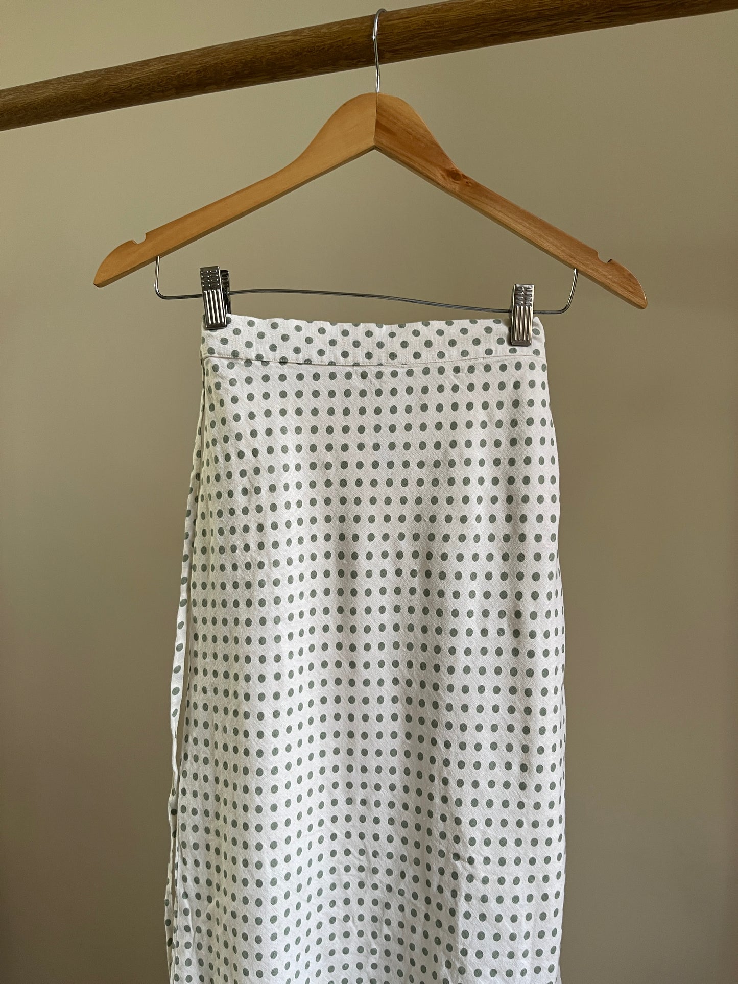 Green Polka Dot Skirt