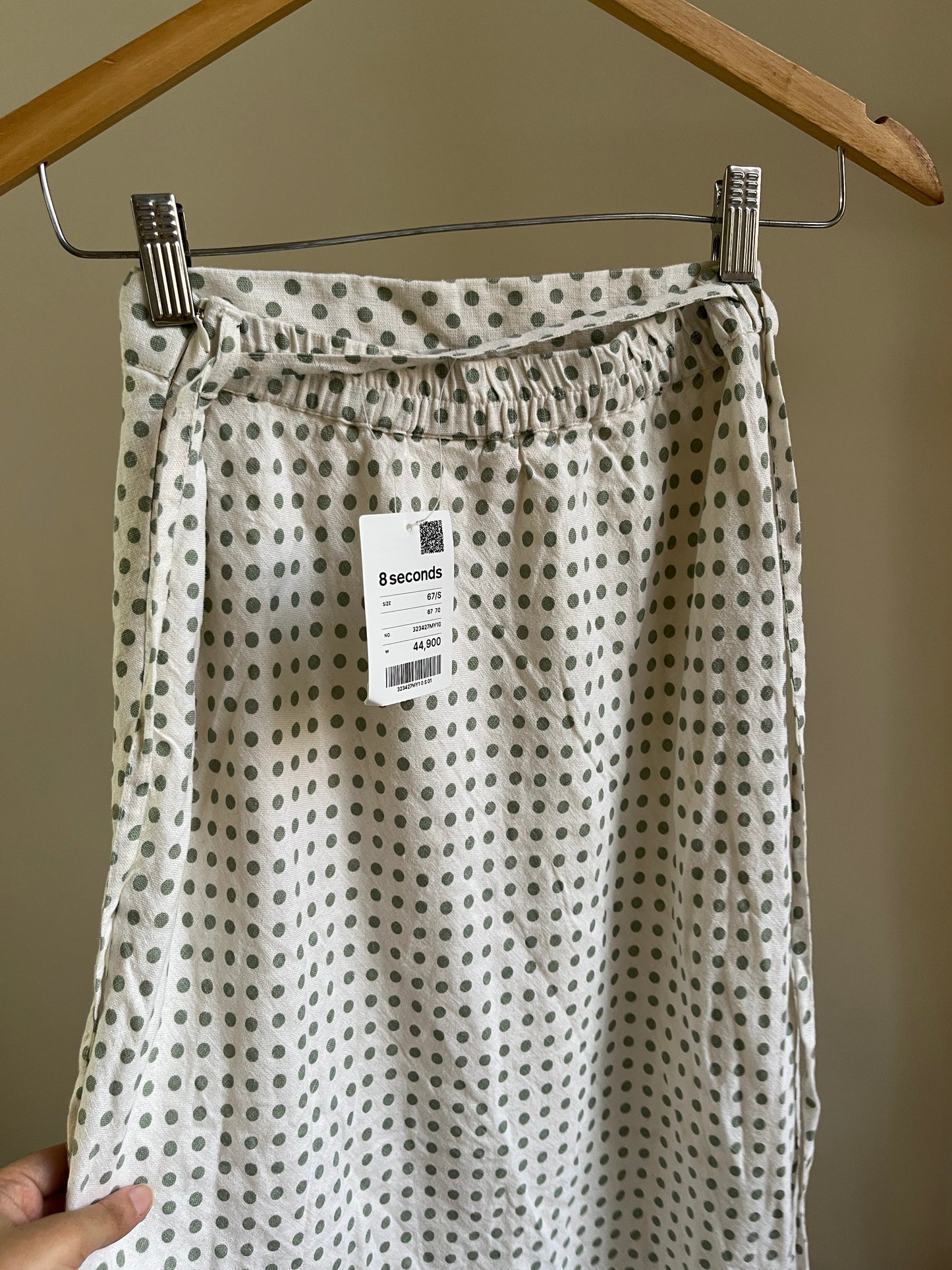 Green Polka Dot Skirt