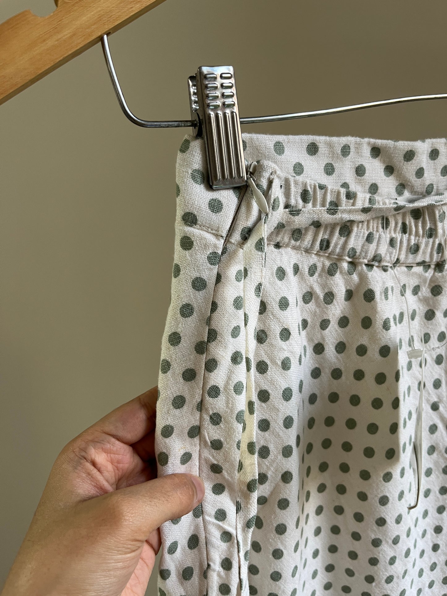 Green Polka Dot Skirt