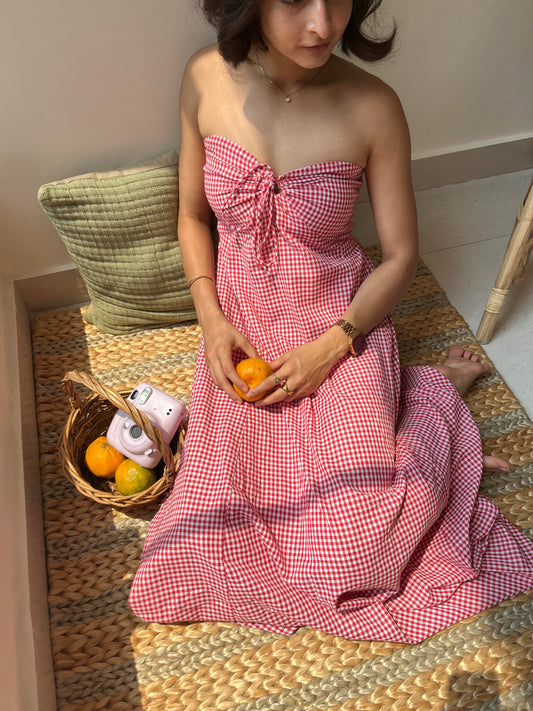 Red Gingham Dress