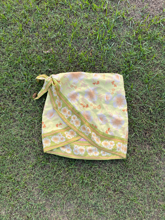 Lemon Bloom Wrap Skirt(XS,S & M)