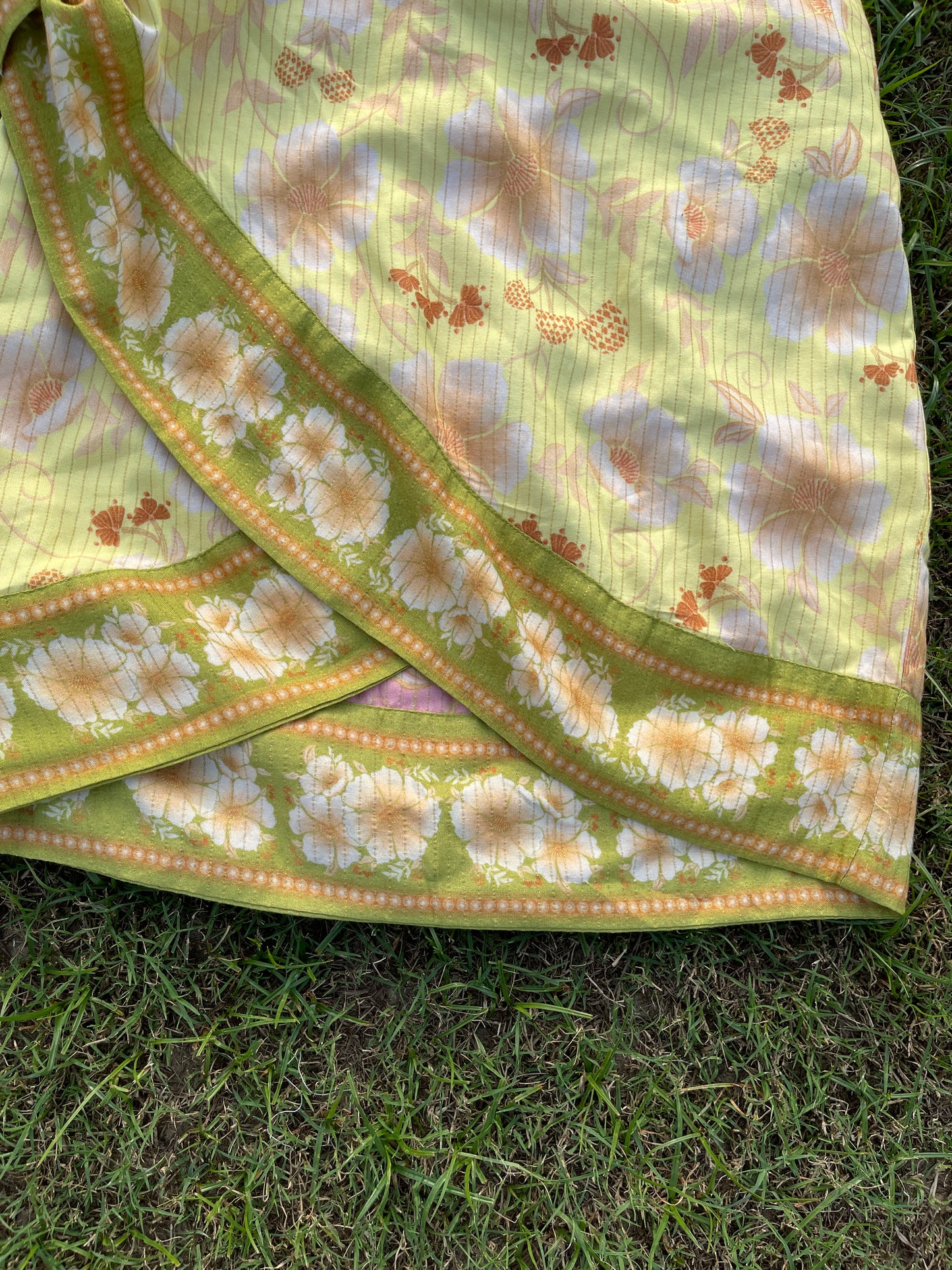 Lemon Bloom Wrap Skirt(XS,S & M)