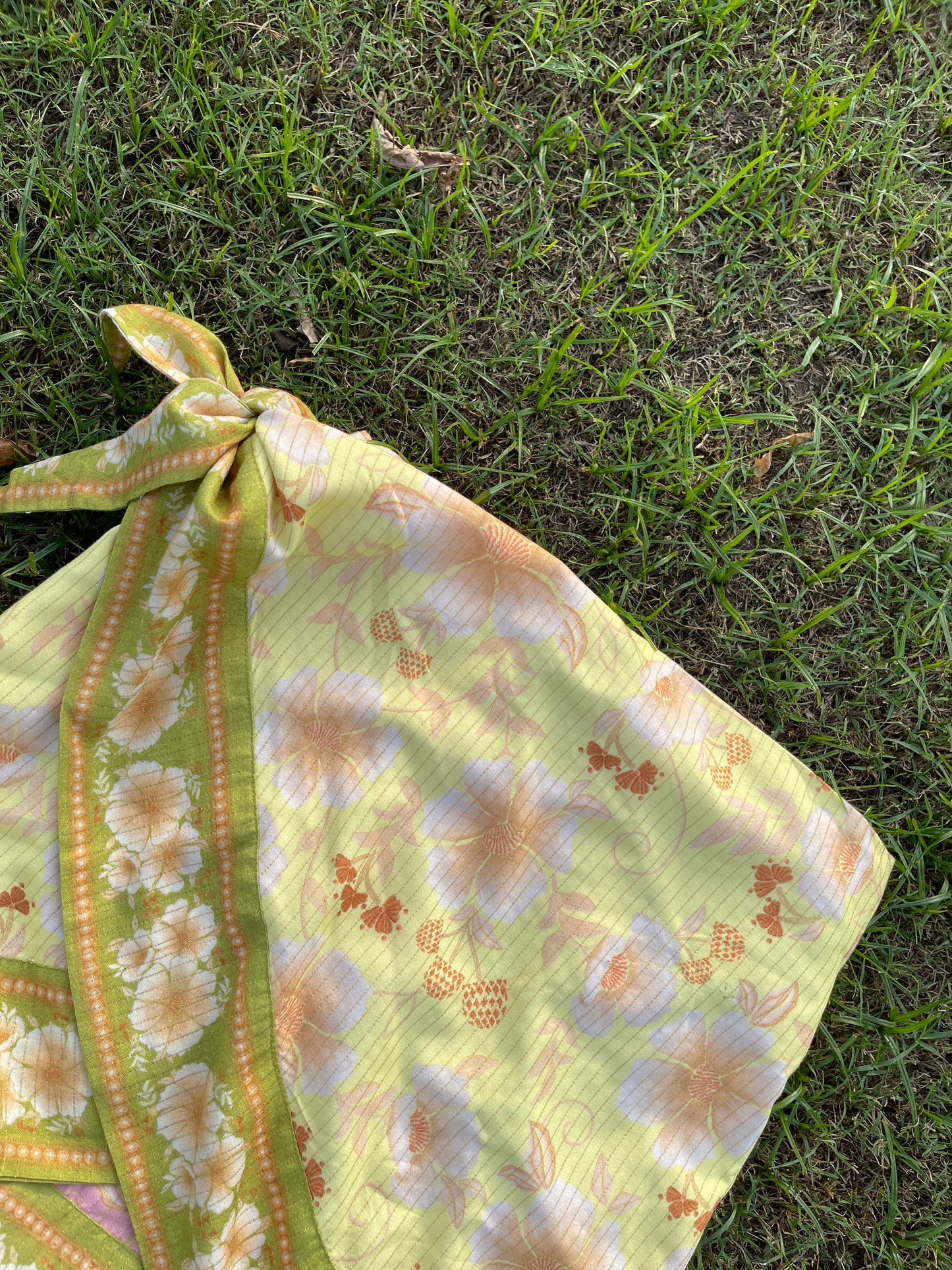 Lemon Bloom Wrap Skirt(XS,S & M)
