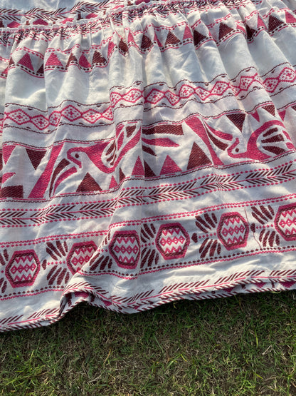 Crimson Folk Dress(L)