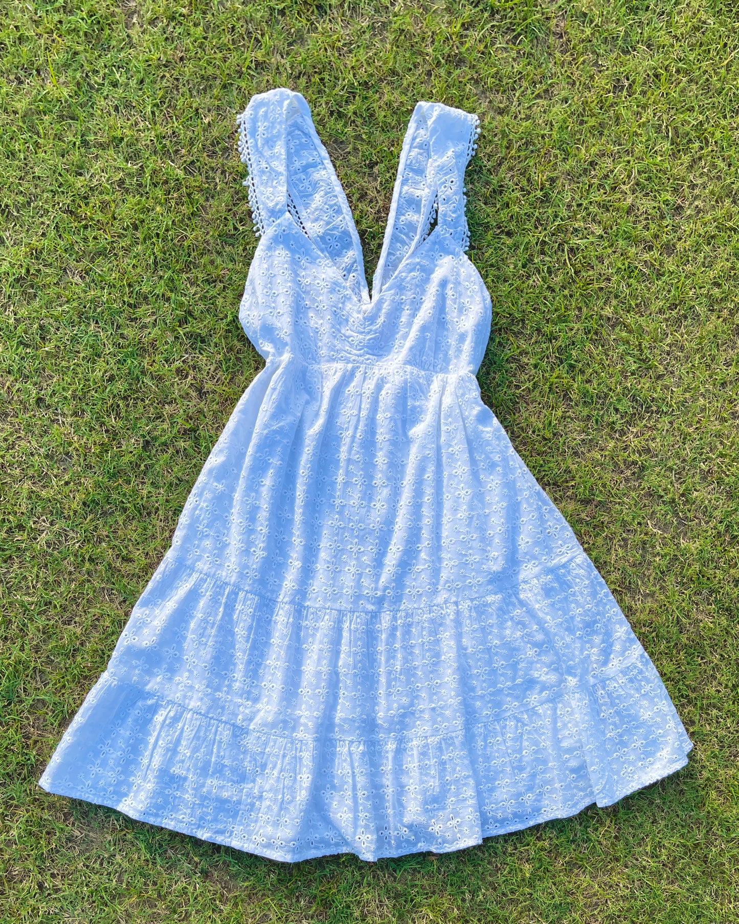 Whisper White Eyelet Dress (S)