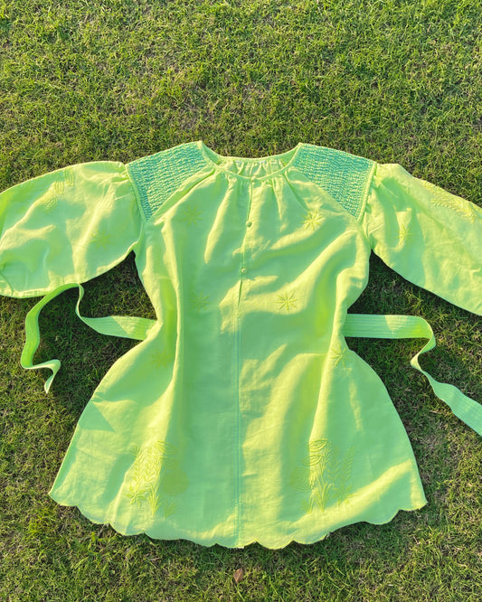 Lime Whisper Dress (L)