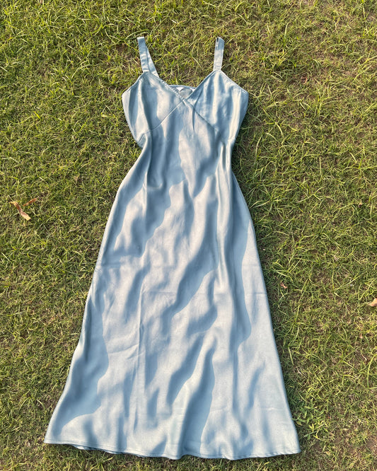 Satin Sky Dress (S)