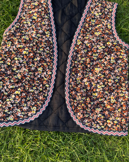 Ikat Quilted Utility Vest(S)