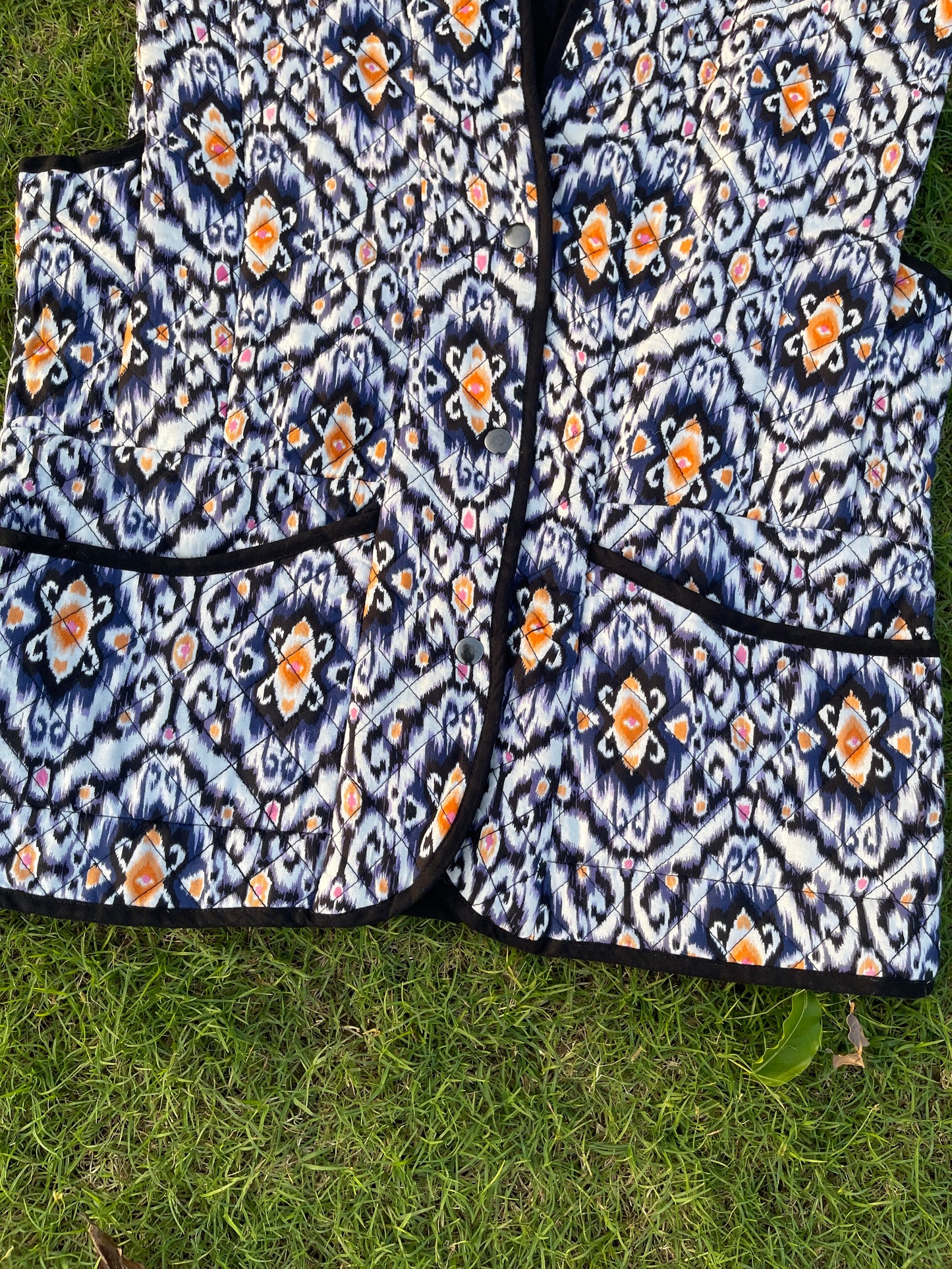 Ember Ikat Quilted Vest (S)