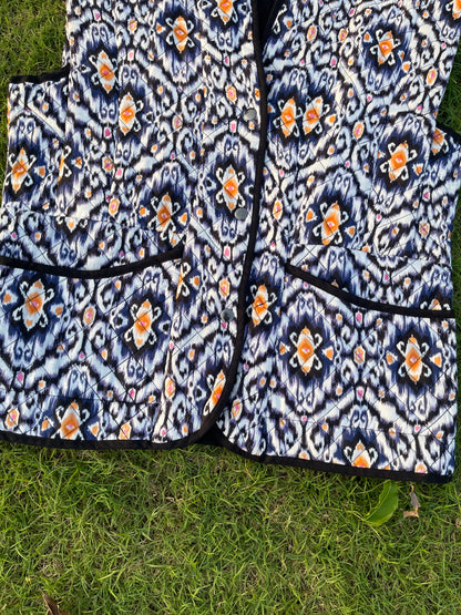 Ember Ikat Quilted Vest (S)