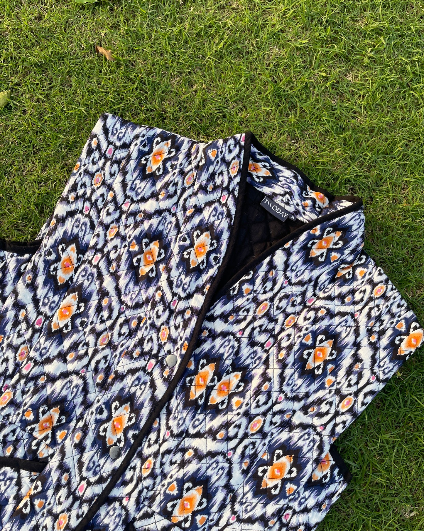 Ember Ikat Quilted Vest (S)