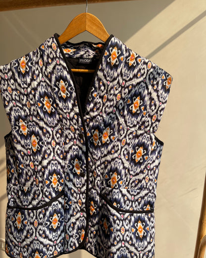 Ember Ikat Quilted Vest (S)