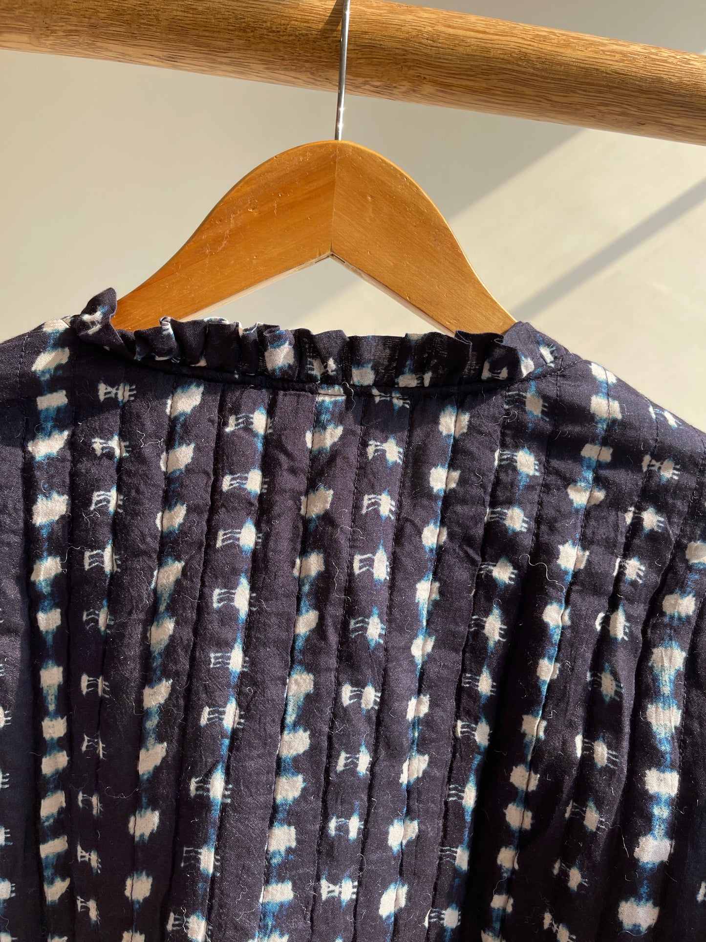 Midnight Ikat Ruffle Jacket (M)