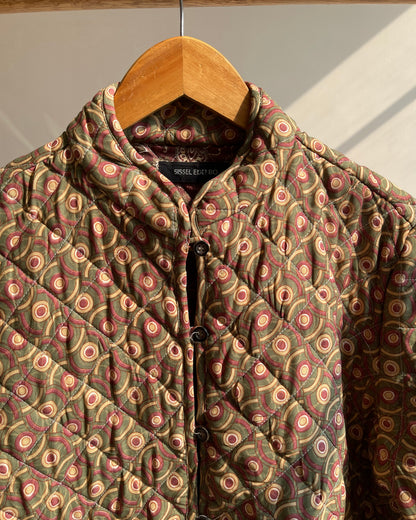 Teal Gold Quilted Jacket (L)