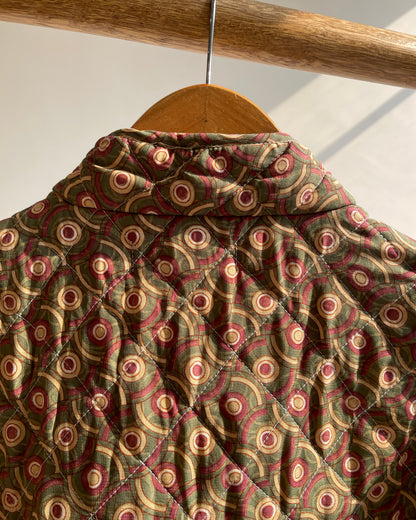 Teal Gold Quilted Jacket (L)