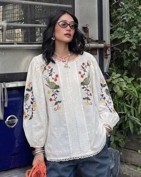 Garden Whisper Blouse(M & L)