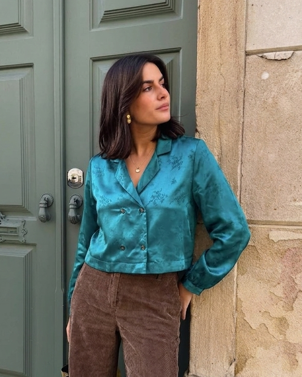 Turquoise Muse Blouse