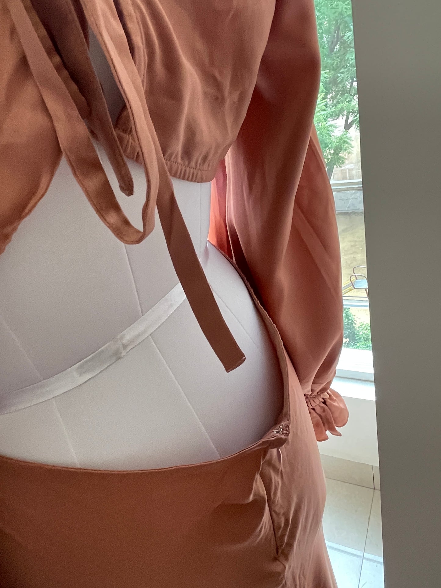 Desert Rose Satin Dress (M)