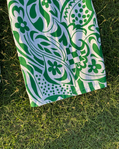 Palm Maze Jumpsuit (XS)