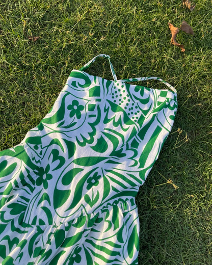 Palm Maze Jumpsuit (XS)