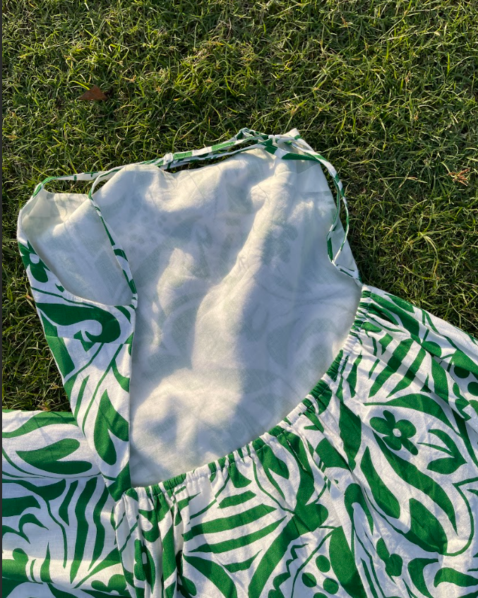 Palm Maze Jumpsuit (XS)