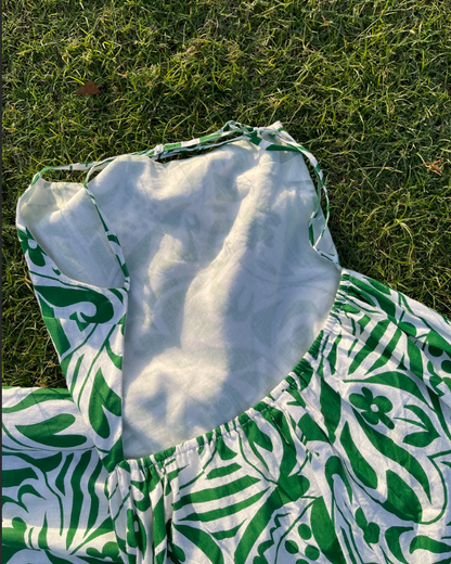Palm Maze Jumpsuit (XS)