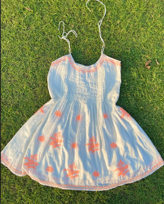 Coral Glow Dress (XS)