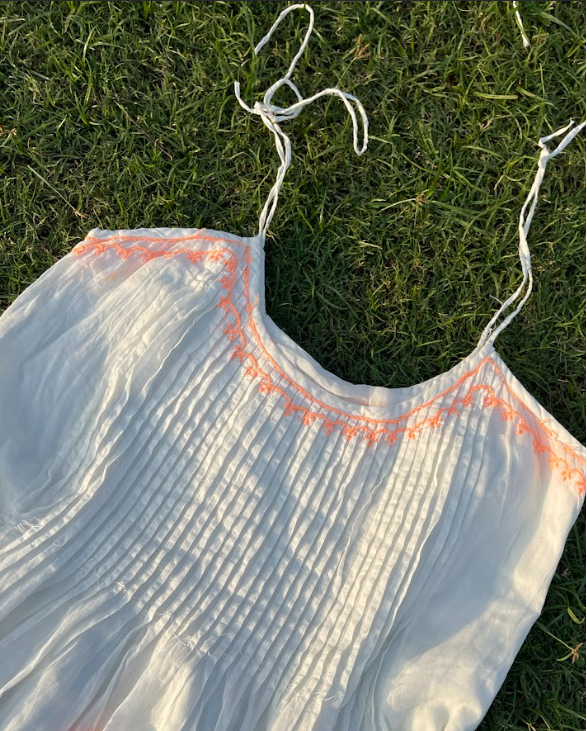 Coral Glow Dress (XS)